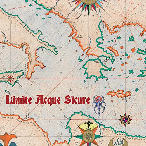Antique map background with album title "Limite Acque Sicure" and octopus.