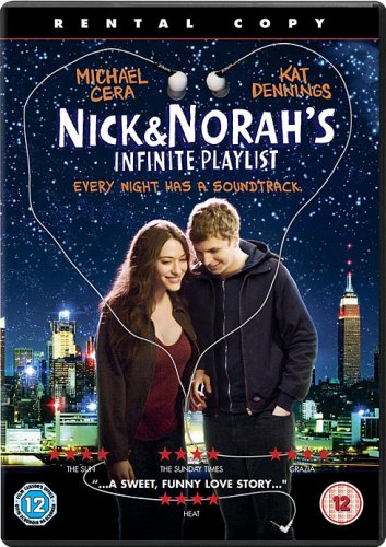 DVD cover featuring Michael Cera and Kat Dennings against a nighttime New York skyline.