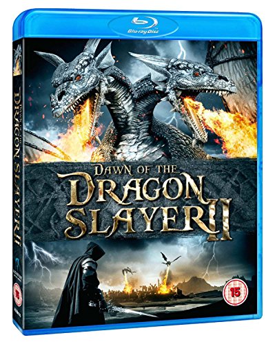 Blu-ray cover for "Dawn Of The Dragon Slayer II" featuring a dragon.