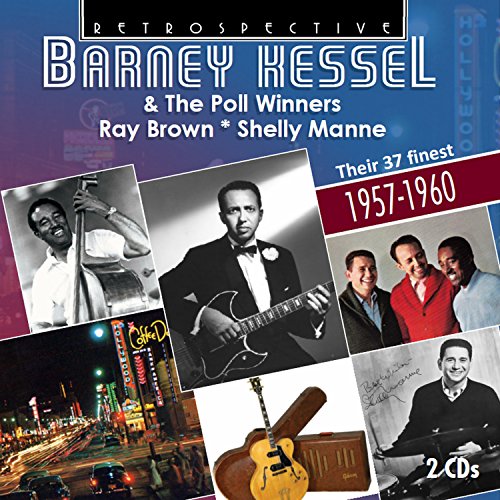 CD cover for Barney Kessel & The Poll Winners, featuring musicians and a guitar.