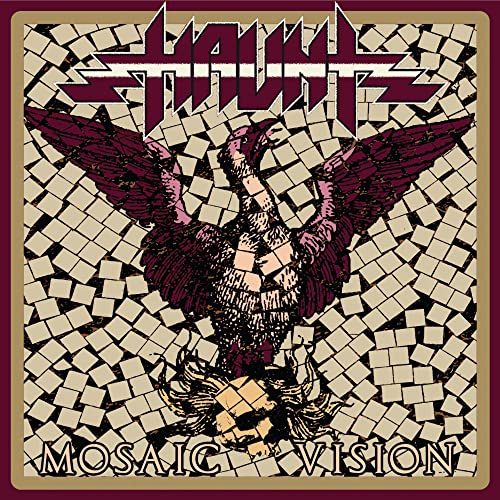 CD cover: eagle formed from mosaic tiles, with band name "Haunt".