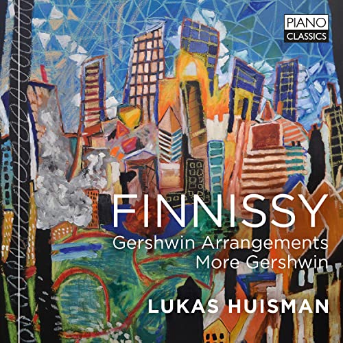 CD cover: Abstract cityscape painting with "Finnissy" and "Gershwin" text.