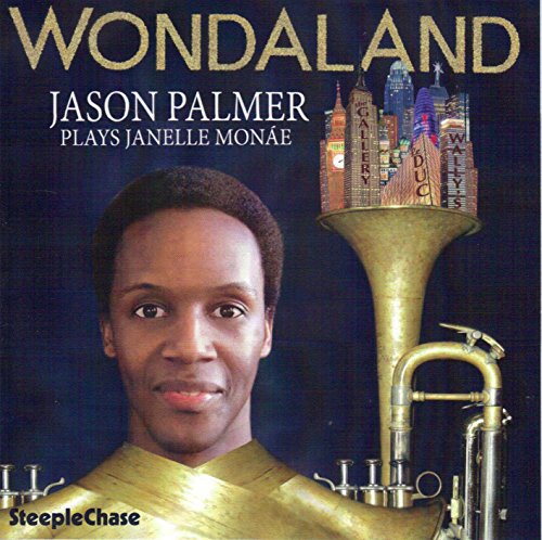 CD cover: Jason Palmer portrait with brass instrument and city skyline.