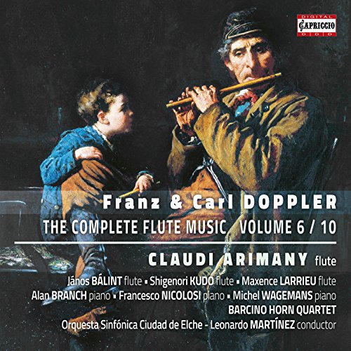 CD cover: man playing flute with a child, text "The Complete Flute Music".