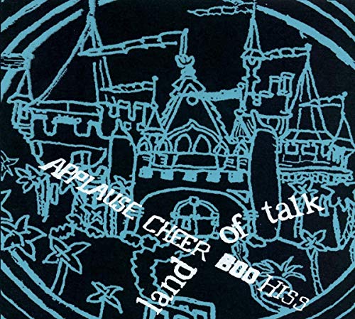 CD cover for Land Of Talk’s “Applause Cheer Boo Hiss” with sketched buildings.