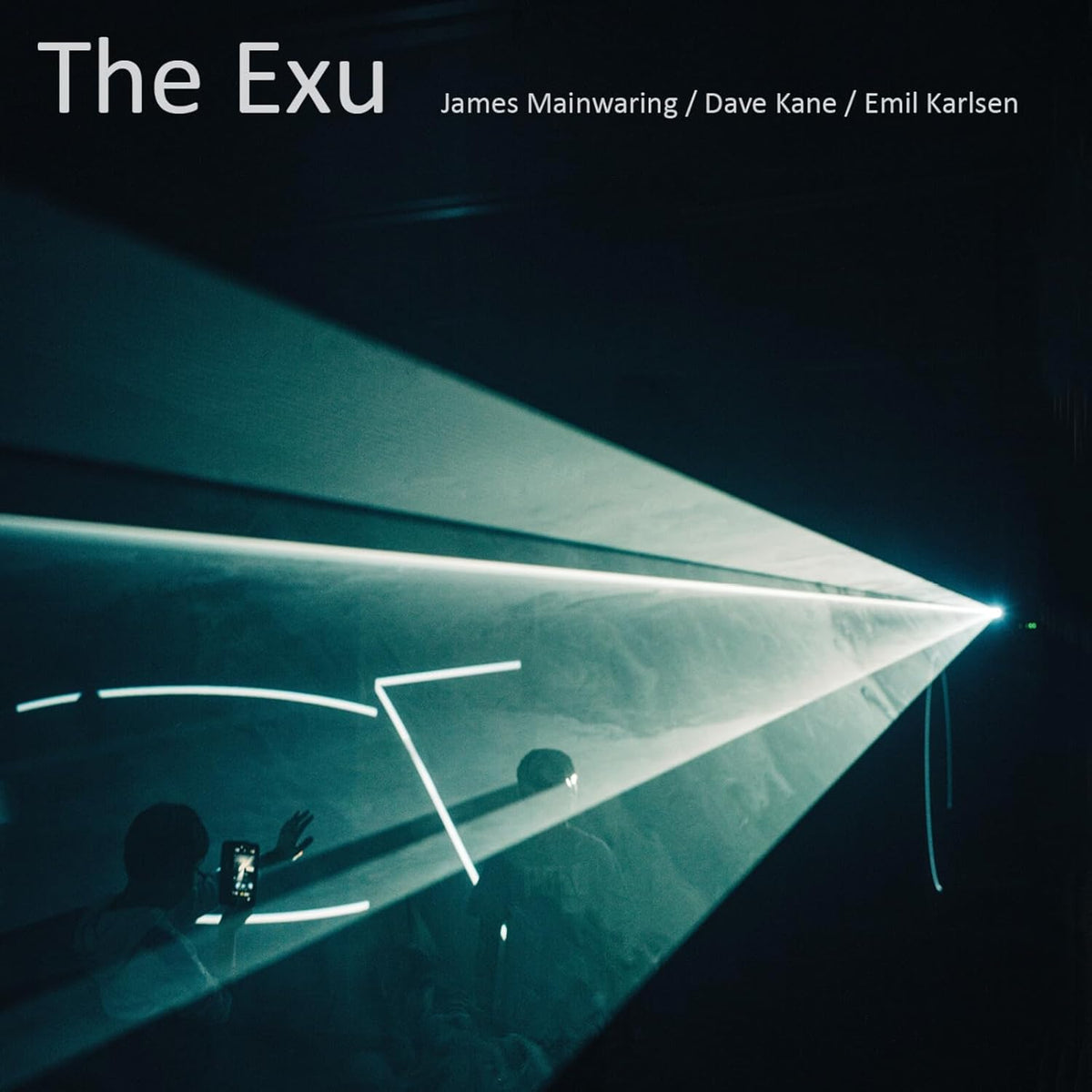 CD cover for “The Exu” featuring abstract light and a silhouetted figure.