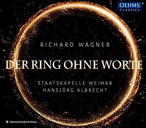CD cover for Wagner’s “Der Ring Ohne Worte” with golden circular design.