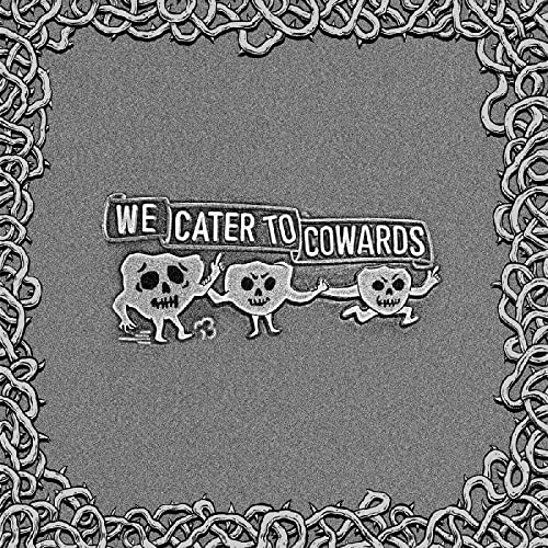Album cover: grayscale illustration of skulls with a chain border.