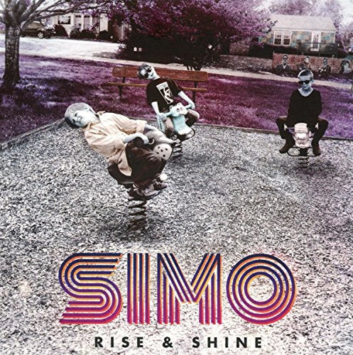 CD cover for Simo’s “Rise & Shine” featuring people on playground equipment.