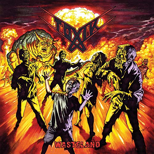 CD cover art: zombies and a monster amid an explosion.