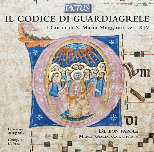 CD cover featuring illuminated manuscript letter “I” with religious figures.
