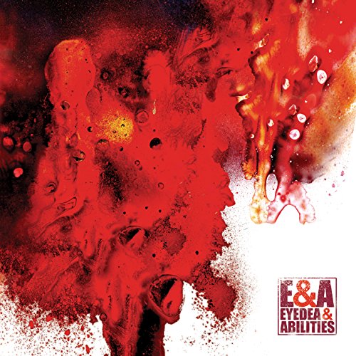 CD cover for Eyedea & Abilities’ “E&a” featuring red, abstract paint splatters.