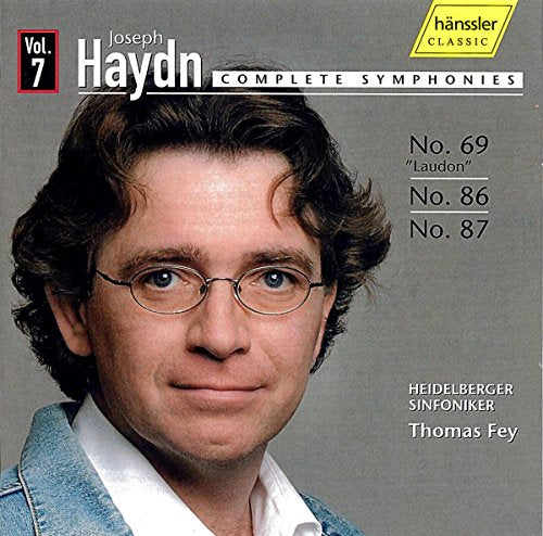 CD cover featuring portrait of a man with glasses and text “Haydn.”