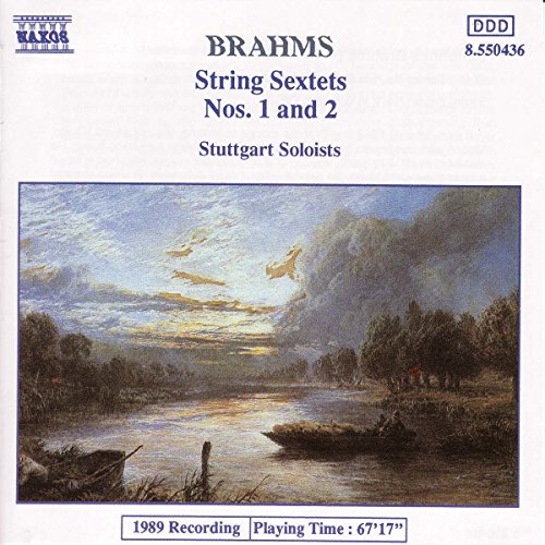 CD cover for Brahms’ String Sextets, featuring a landscape painting.