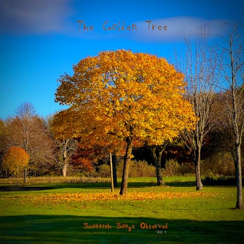 CD cover: Golden tree in a field under a blue sky.