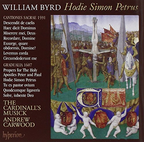 CD cover featuring William Byrd text and a painting of a crucifixion scene.