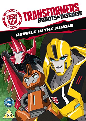 DVD cover featuring three Transformers robots—Bumblebee, Sideswipe, and Fixit.