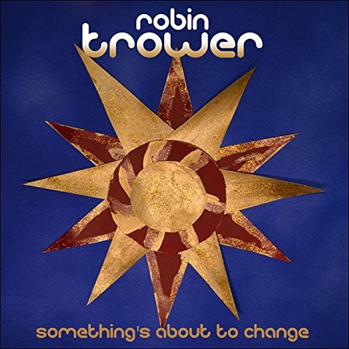 Robin Trower album cover: a gold starburst on a blue background.