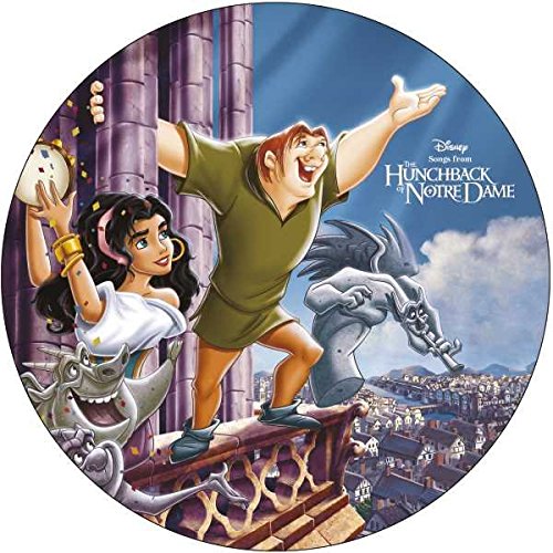 “Hunchback of Notre Dame” vinyl record artwork featuring Esmeralda and Quasimodo.