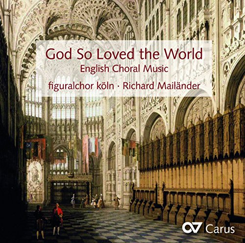 CD cover: cathedral interior with text "God So Loved the World".
