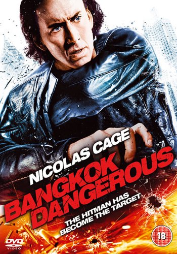 Nicolas Cage on DVD cover for the action film Bangkok Dangerous.