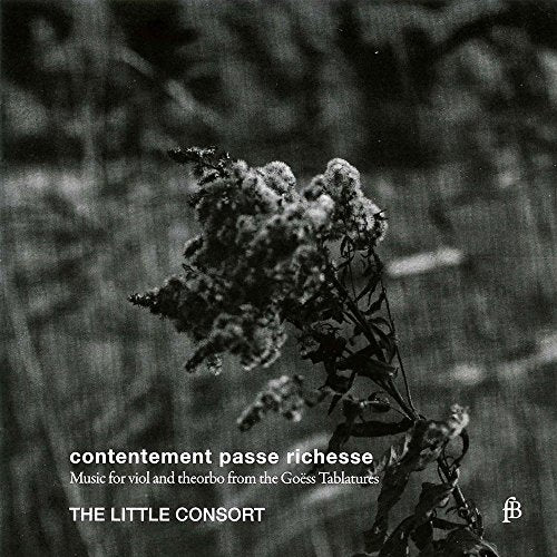 CD cover with dried flowers and text: "contentement passe richesse".