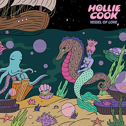 Album cover for Hollie Cook’s “Vessel Of Love” featuring marine life illustration.