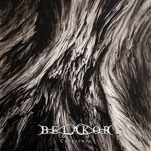 Black and white abstract album cover for Belakor’s “Coherence” CD.