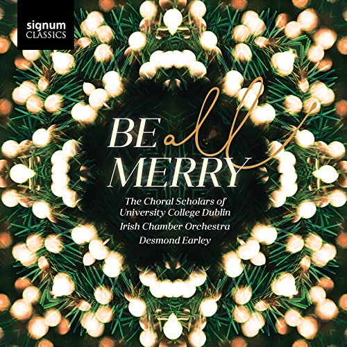 CD cover with festive lights and text "Be All Merry".