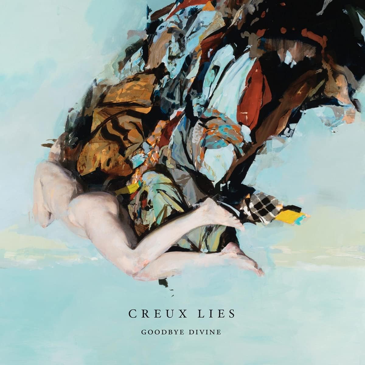 CD case for Creux Lies’ “Goodbye Divine” album, featuring likely dark artwork.