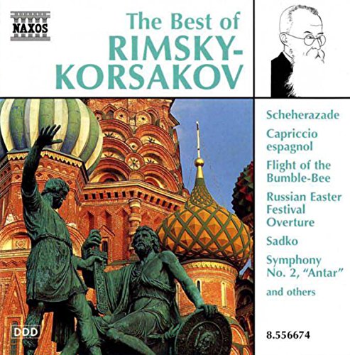CD cover for Rimsky-Korsakov’s “The Best of,” featuring St. Basil’s Cathedral.