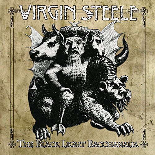Virgin Steele CD cover: three-headed beast with horns and wings, dark art.