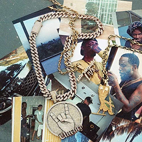 Popcaan’s “FIXTAPE” vinyl cover: collage of photos and gold jewelry.