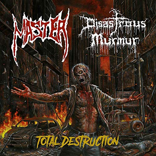 Album cover for "Total Destruction" by Master, featuring apocalyptic imagery.