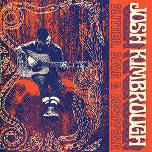 Vinyl album cover for Josh Kimbrough’s “Slither, Soar & Disappear” featuring a guitarist.