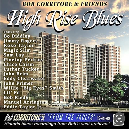 CD cover for "High Rise Blues" featuring a cityscape and artist names.