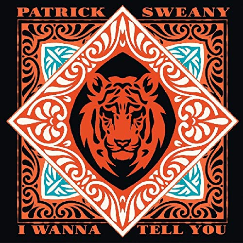 Vinyl record cover featuring a tiger’s face within an ornate, patterned design.