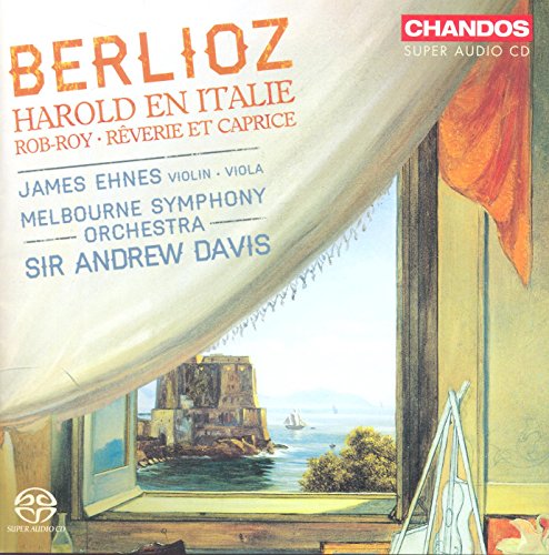 CD cover for Berlioz’s “Harold en Italie” featuring a coastal landscape.