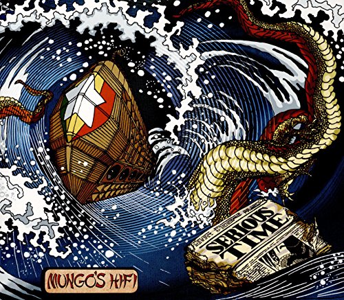 CD cover: stylized dragon and sound system in swirling blue waves.