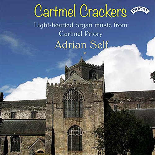 CD cover featuring Cartmel Priory under a blue, cloudy sky.