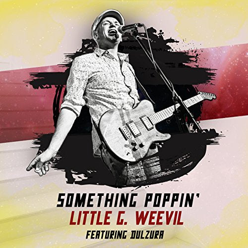 Man with guitar singing into a microphone, album cover art.