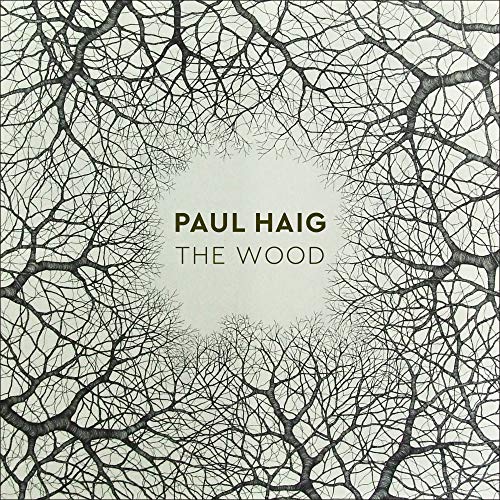 Album cover for Paul Haig’s “The Wood” featuring a dense tree branch pattern.