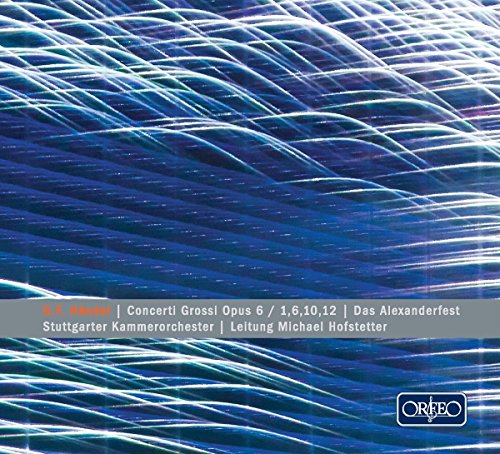 CD cover with abstract blue lines and text details musical performance.