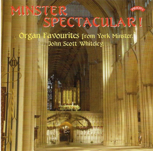CD cover for “Minster Spectacular!” featuring York Minster’s interior.
