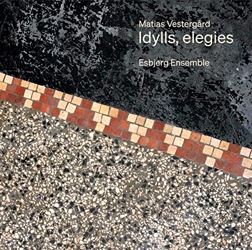 CD cover with textured black background and tiled border.