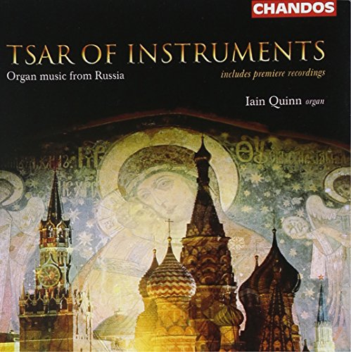 CD cover for Iain Quinn’s “Tsar of Instruments” featuring Russian architecture.