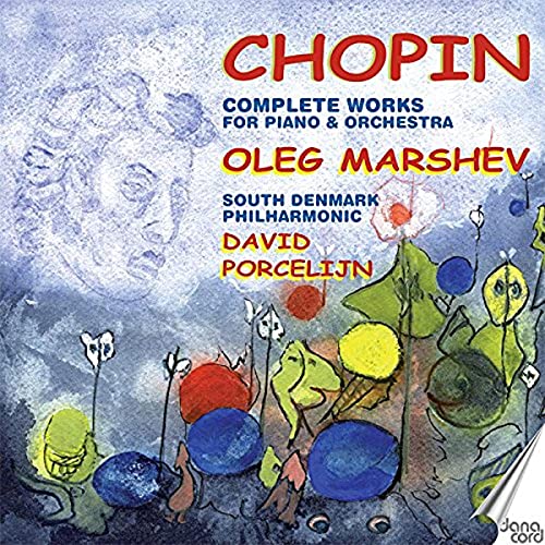 CD cover for Chopin’s complete works, featuring abstract watercolor artwork.