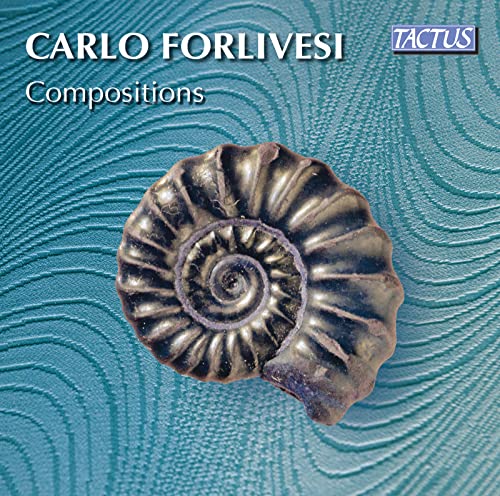 CD cover for Carlo Forlivesi’s “Compositions” featuring a fossil shell.