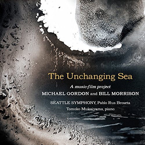 Album cover for The Unchanging Sea featuring abstract grey and white textured imagery.
