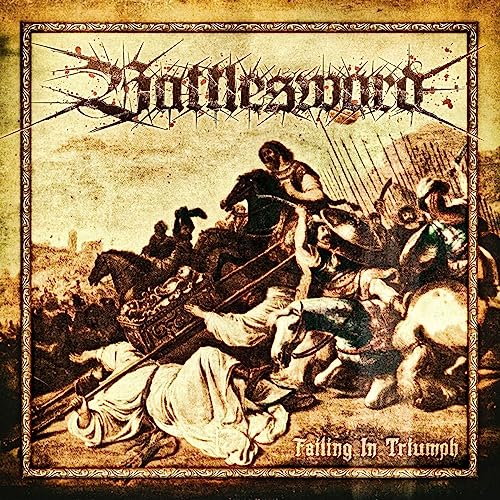 Battlesword album cover: sepia-toned painting of a battlefield scene.